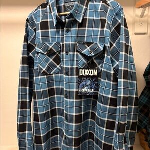 Dixxon Blue and Black Plaid Men's Shirt the Thrice